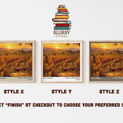 The Pairing literary print in frame leaning in hallway – romance wall art