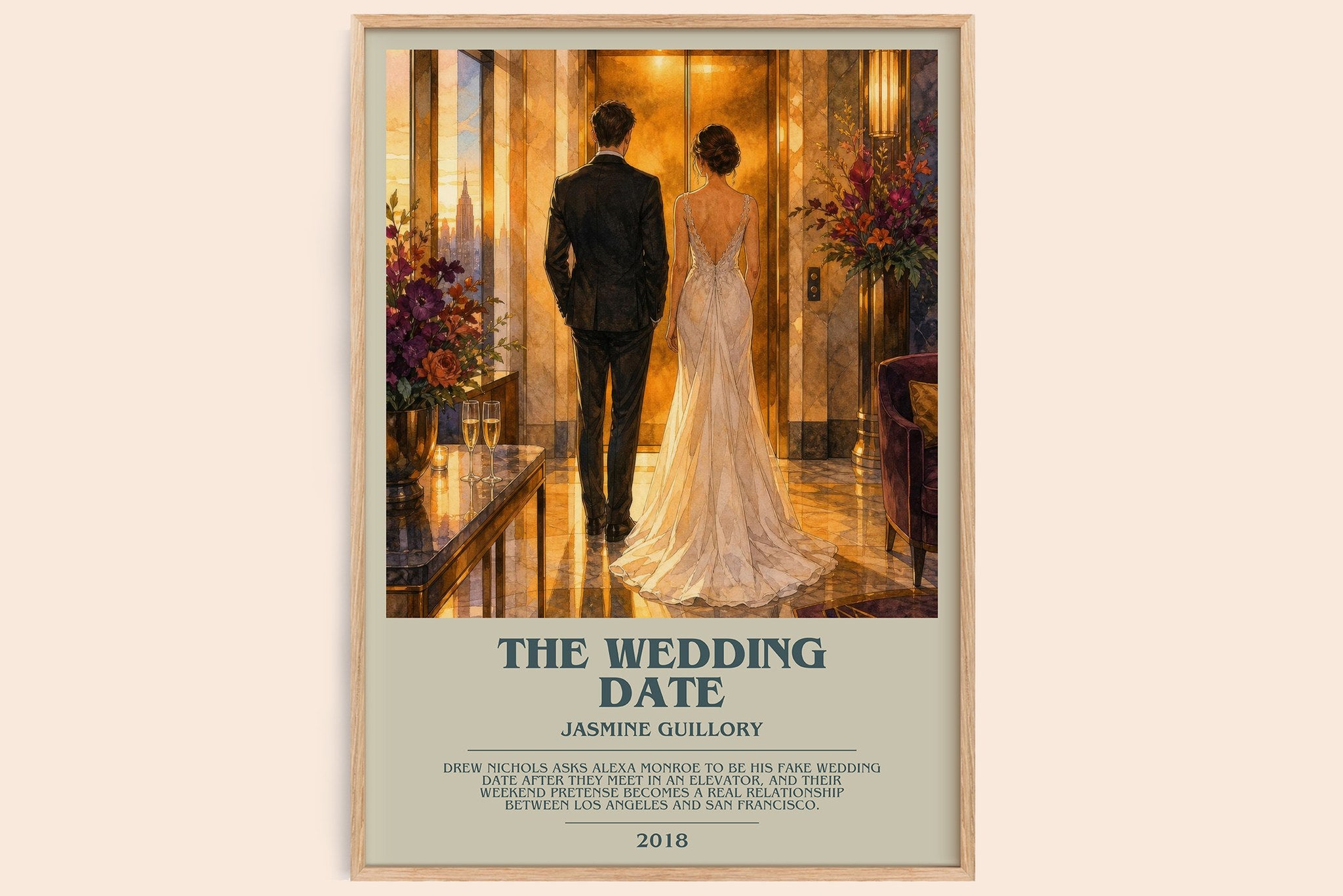 The Wedding Date Bookish Wall Art by Jasmine Guillory