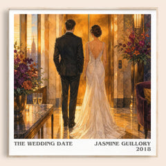 The Wedding Date literary book poster by Jasmine Guillory – framed literary art print