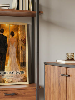 The Wedding Date book watercolour illustration paper finish options – matte satin gloss