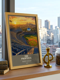 The Proposal book cover print framed by window – literary home decor
