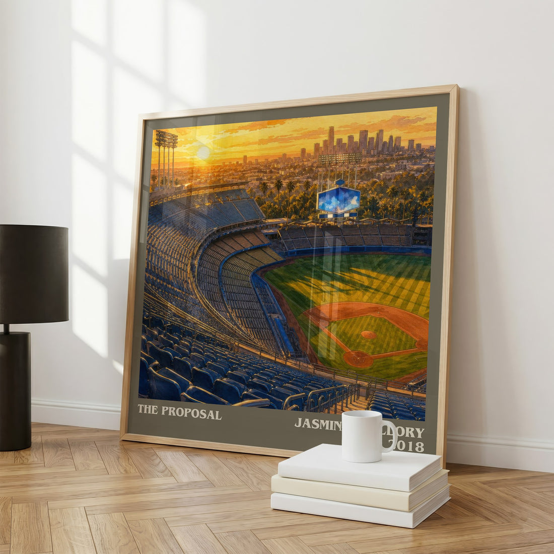 The Proposal literary print framed by window – literary home decor