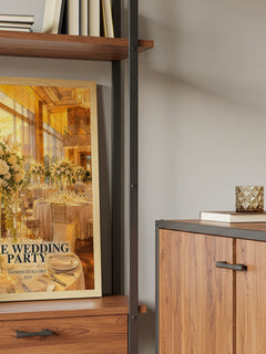 The Wedding Party book watercolour illustration paper finish options – matte satin gloss