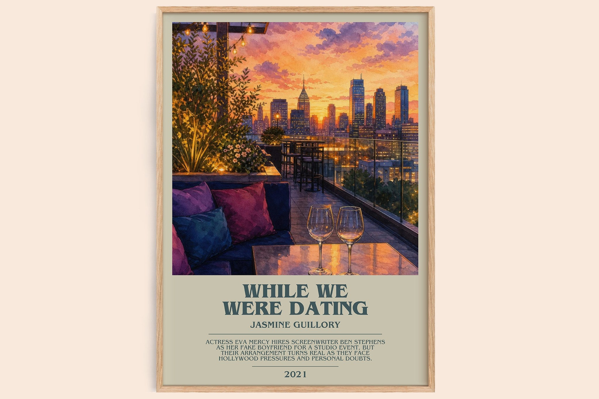 While We Were Dating Bookish Wall Art by Jasmine Guillory