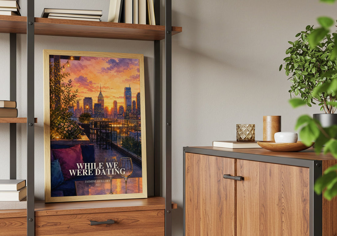While We Were Dating book watercolour illustration paper finish options – matte satin gloss