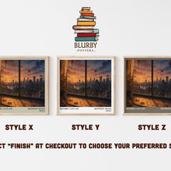 Before I Let Go literary print in frame leaning in hallway – romance wall art