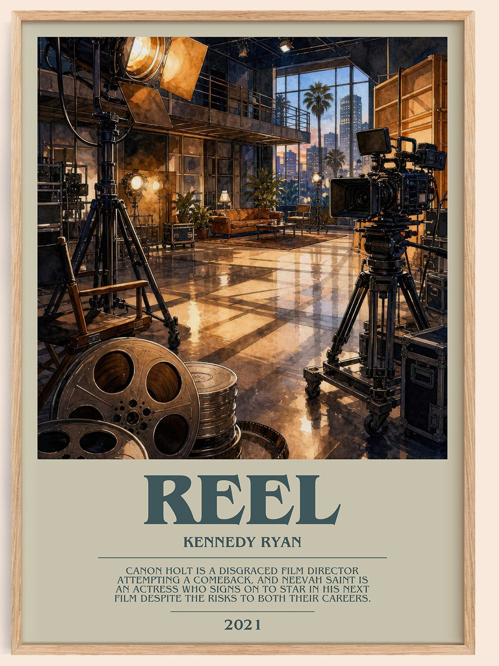 Reel bookish book poster by Kennedy Ryan – framed literary art print
