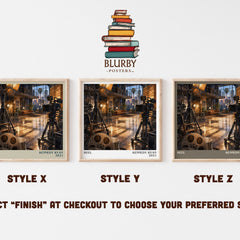 Reel Literary Art Print by Kennedy Ryan – Style X, Y and Z square prints side by side – choose your finish