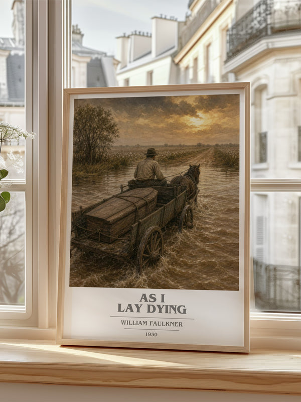As I Lay Dying book cover poster colour and style options – William Faulkner book art