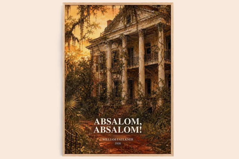 Absalom, Absalom! Book Watercolour Illustration by William Faulkner (Edge style)