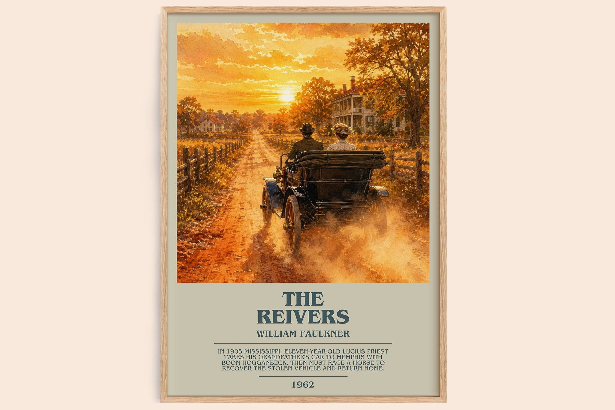 The Reivers Bookish Wall Art by William Faulkner