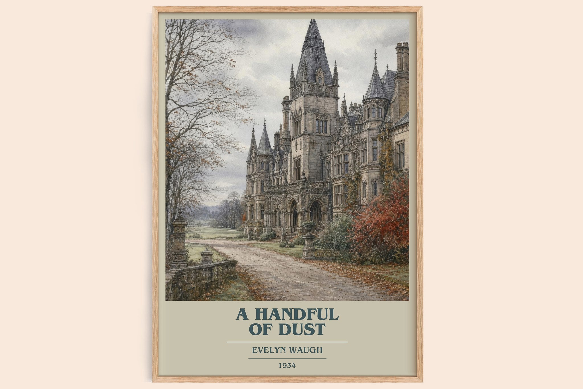 A Handful of Dust Book Cover Poster by Evelyn Waugh