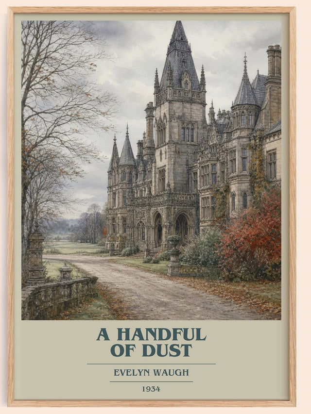 A Handful of Dust Book Cover Poster by Evelyn Waugh