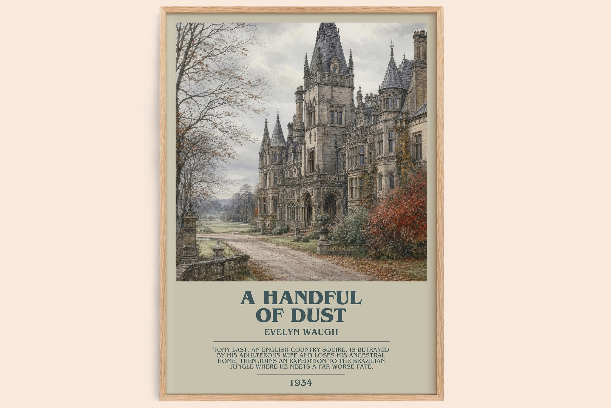 A Handful of Dust Bookish Wall Art by Evelyn Waugh