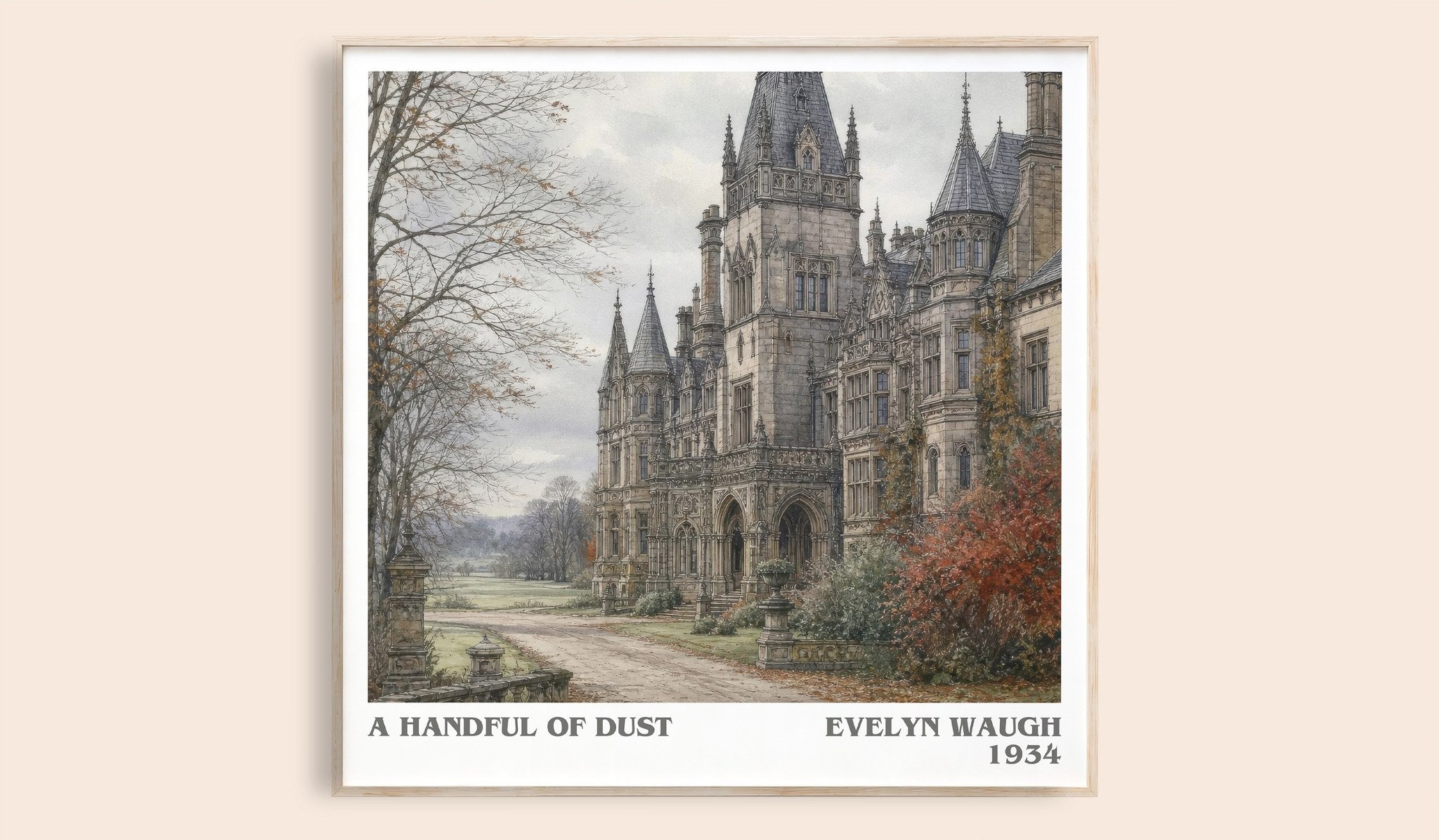 A Handful of Dust Literary Art Print by Evelyn Waugh