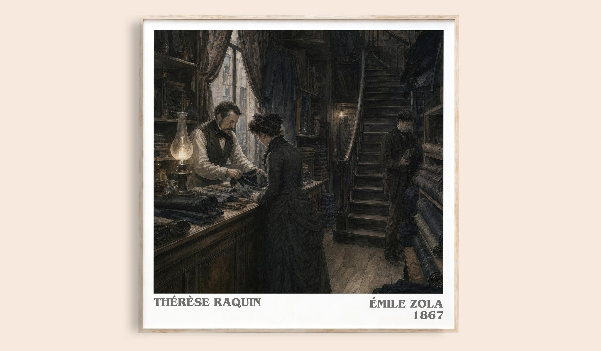 Thérèse Raquin Literary Art Print by Émile Zola
