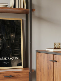 Thérèse Raquin book watercolour illustration paper finish options – matte satin gloss