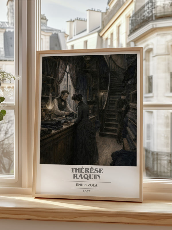 Thérèse Raquin book cover poster colour and style options – Émile Zola book art