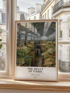 The Belly of Paris book cover poster colour and style options – Émile Zola book art