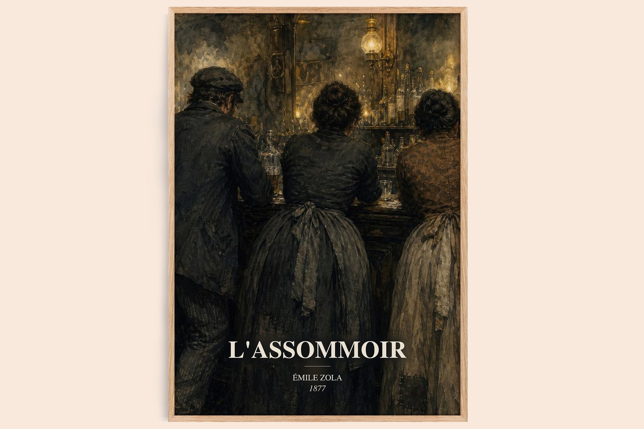 L'Assommoir Book Watercolour Illustration by Émile Zola