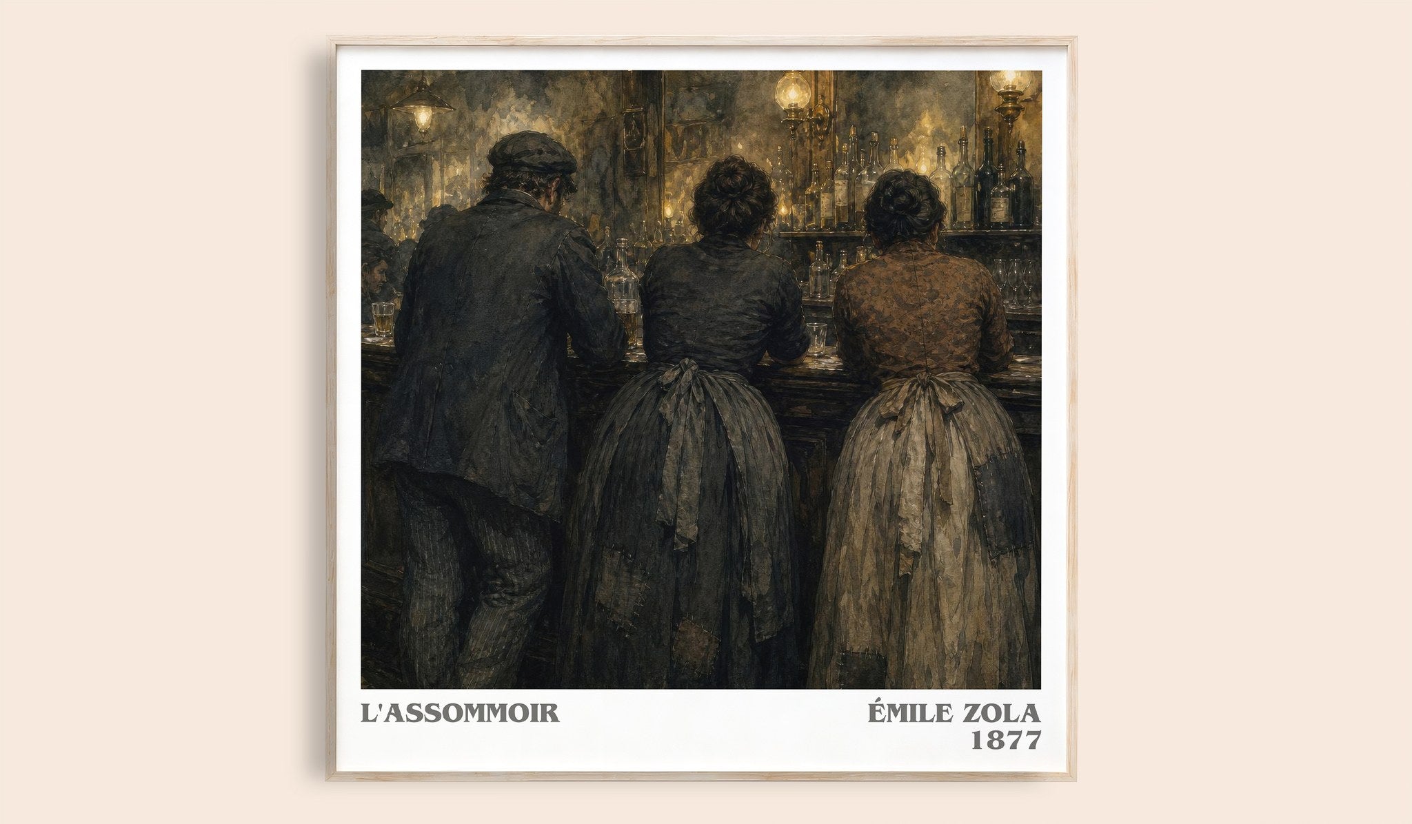 L'Assommoir Literary Art Print by Émile Zola