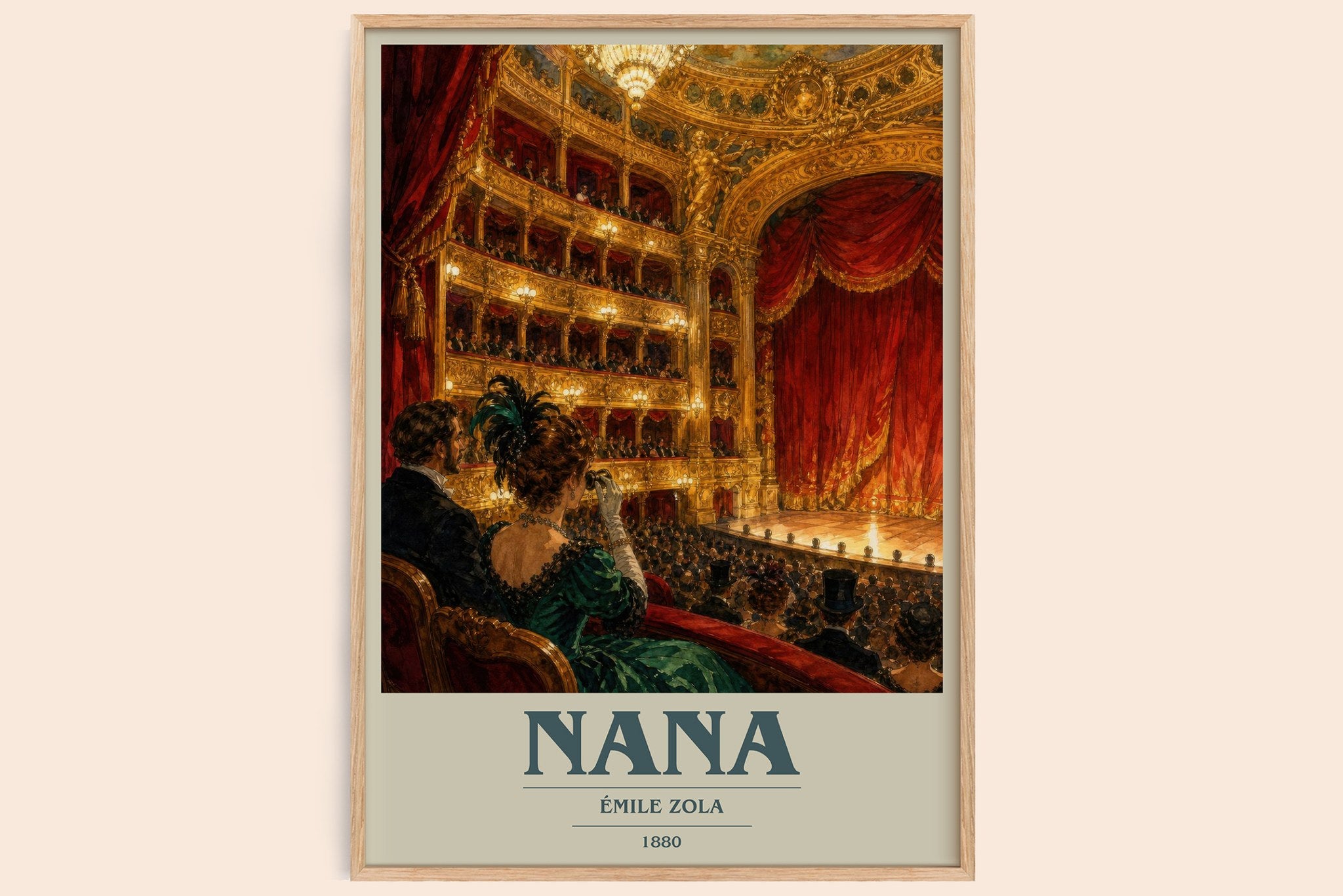Nana Book Cover Poster by Émile Zola