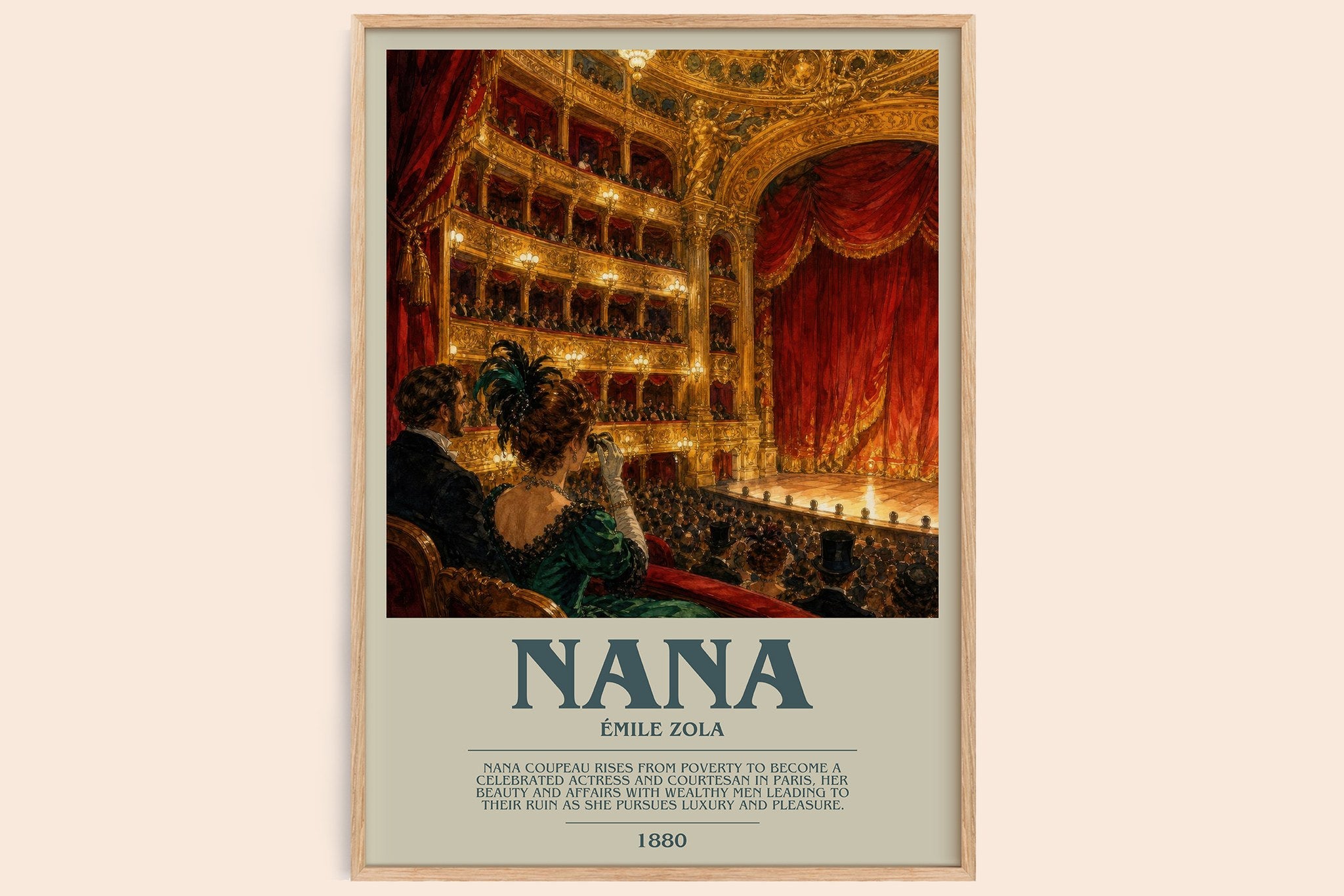 Nana Bookish Wall Art by Émile Zola