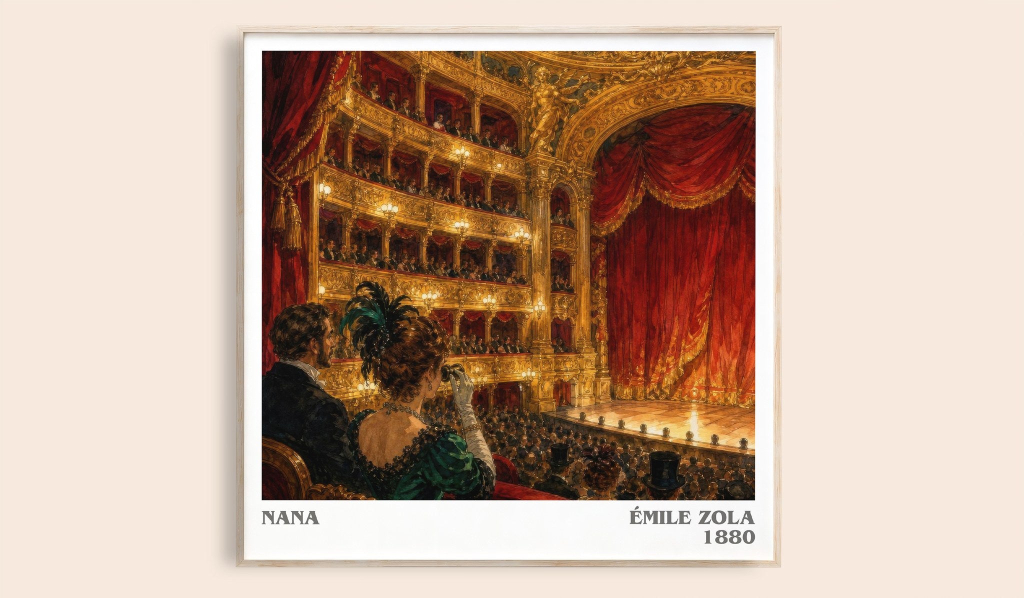 Nana Literary Art Print by Émile Zola