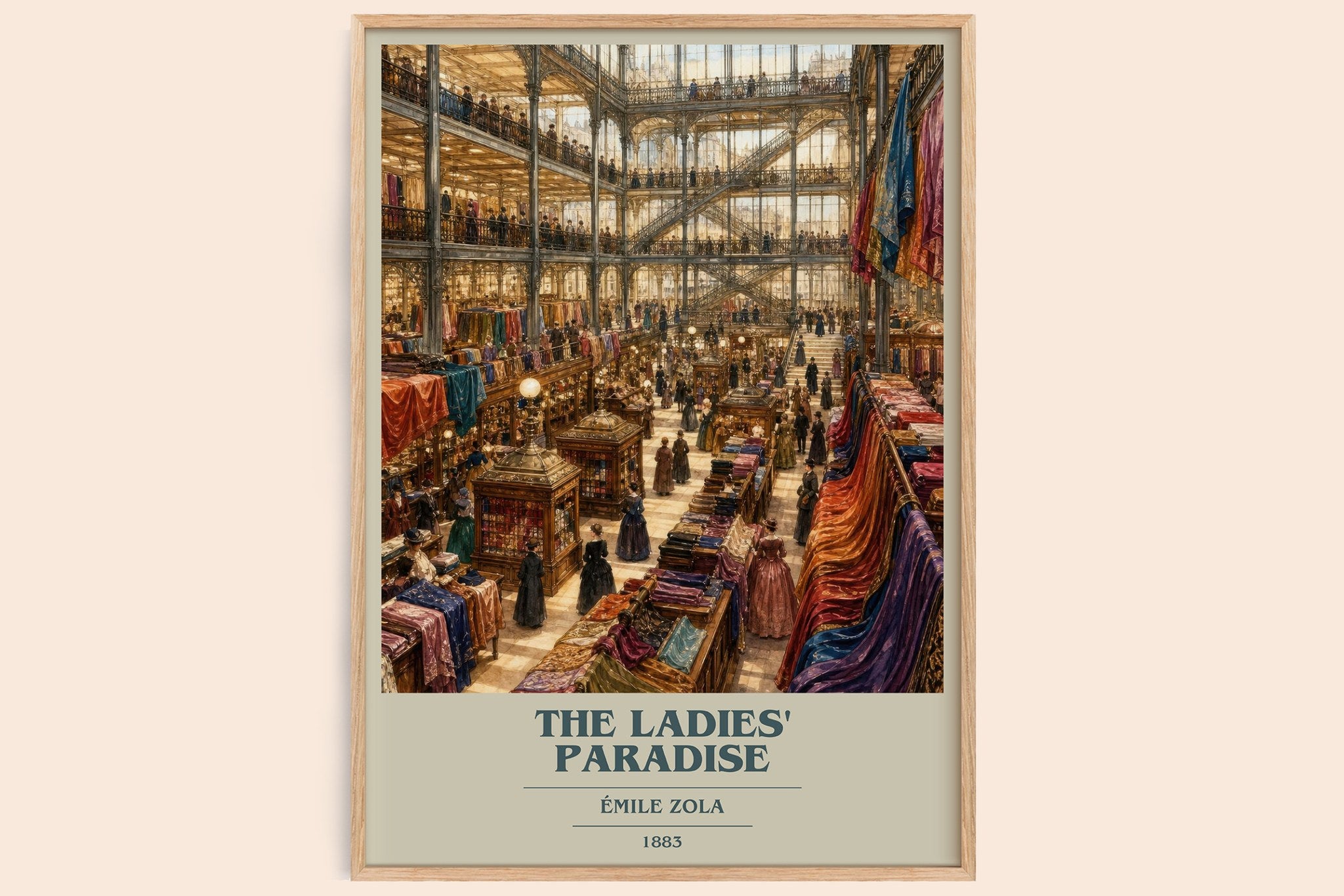 The Ladies' Paradise Book Cover Poster by Émile Zola