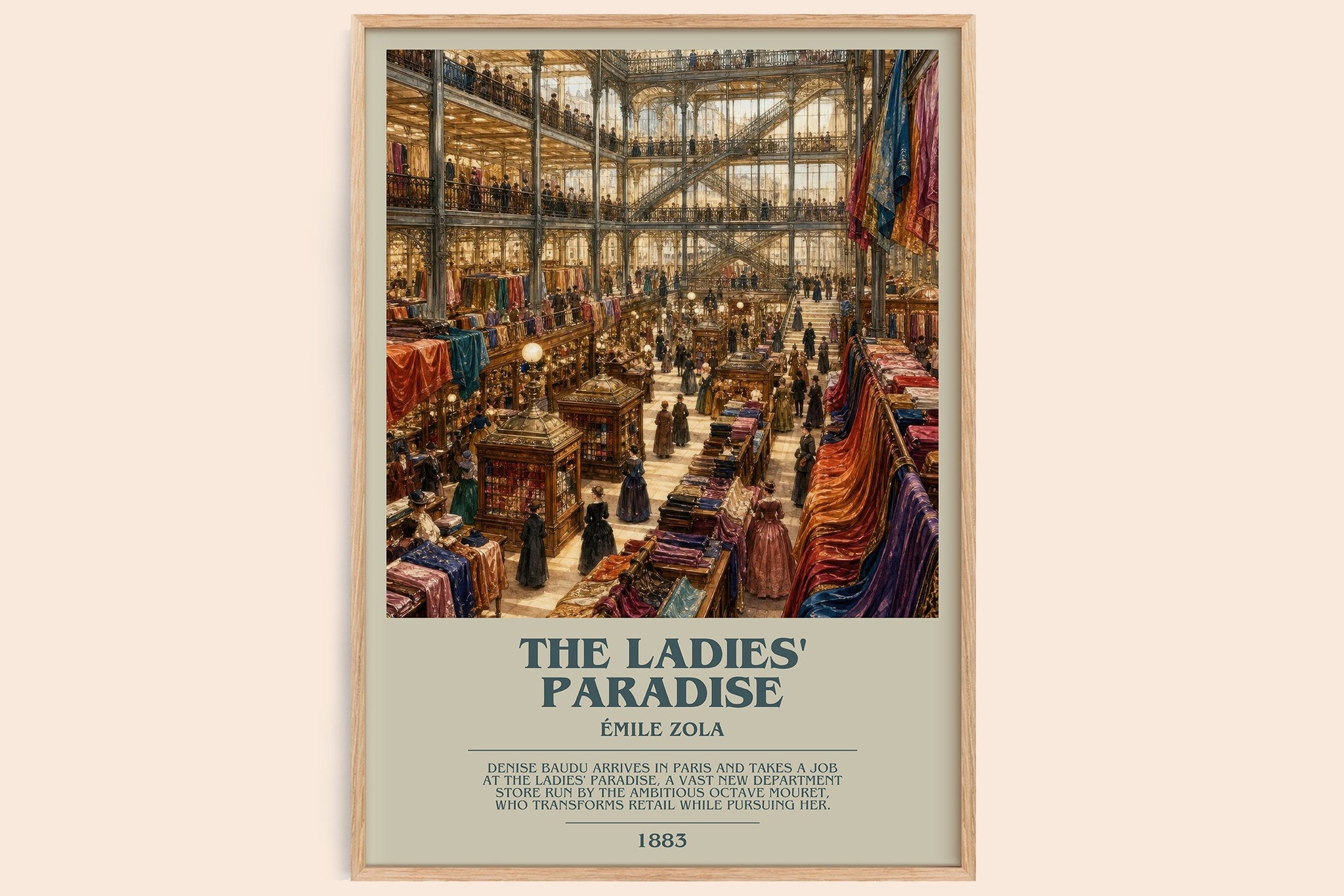 The Ladies' Paradise Bookish Wall Art by Émile Zola