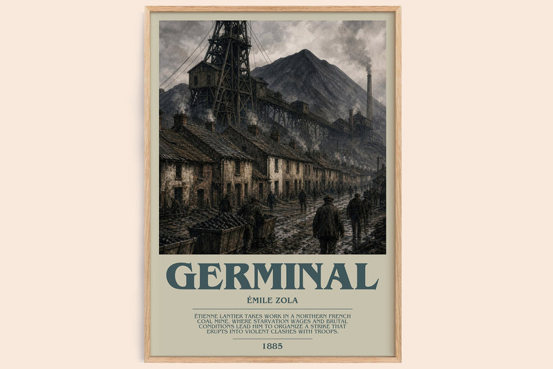 Germinal Bookish Wall Art by Émile Zola (Modern style)