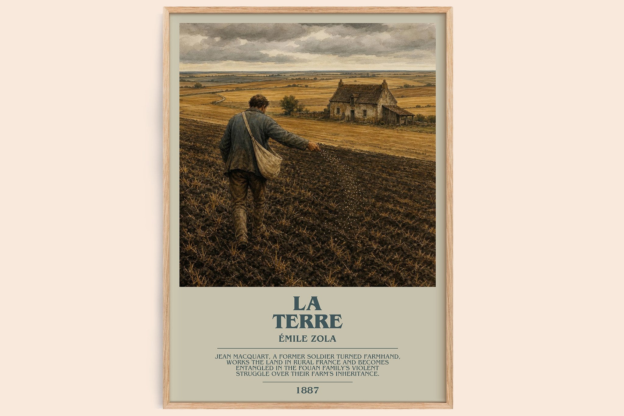 La Terre Bookish Wall Art by Émile Zola