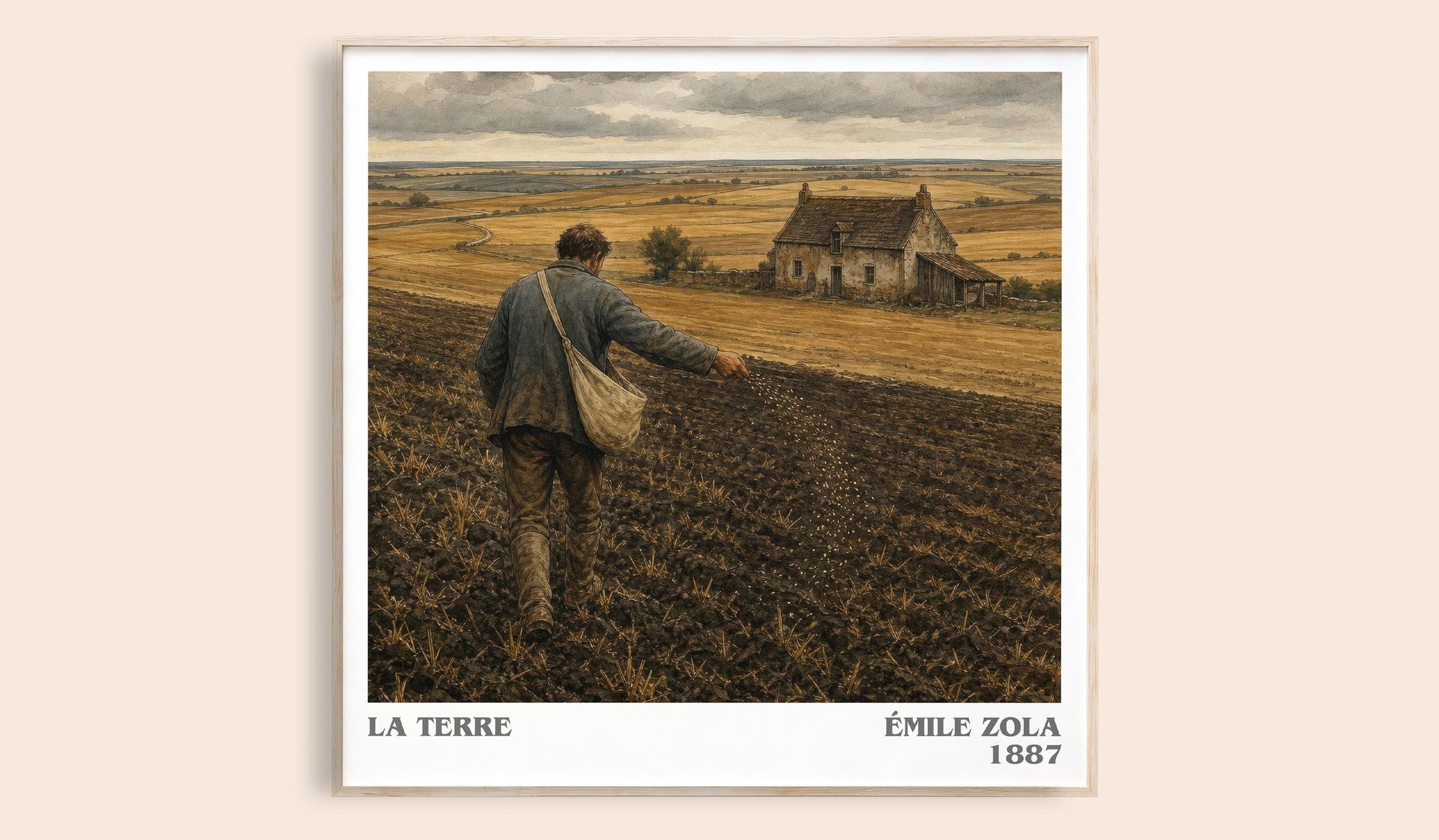 La Terre Literary Art Print by Émile Zola