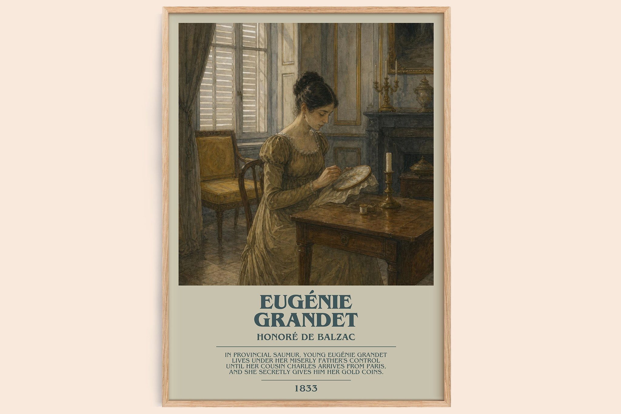 Eugénie Grandet Bookish Wall Art by Honoré de Balzac