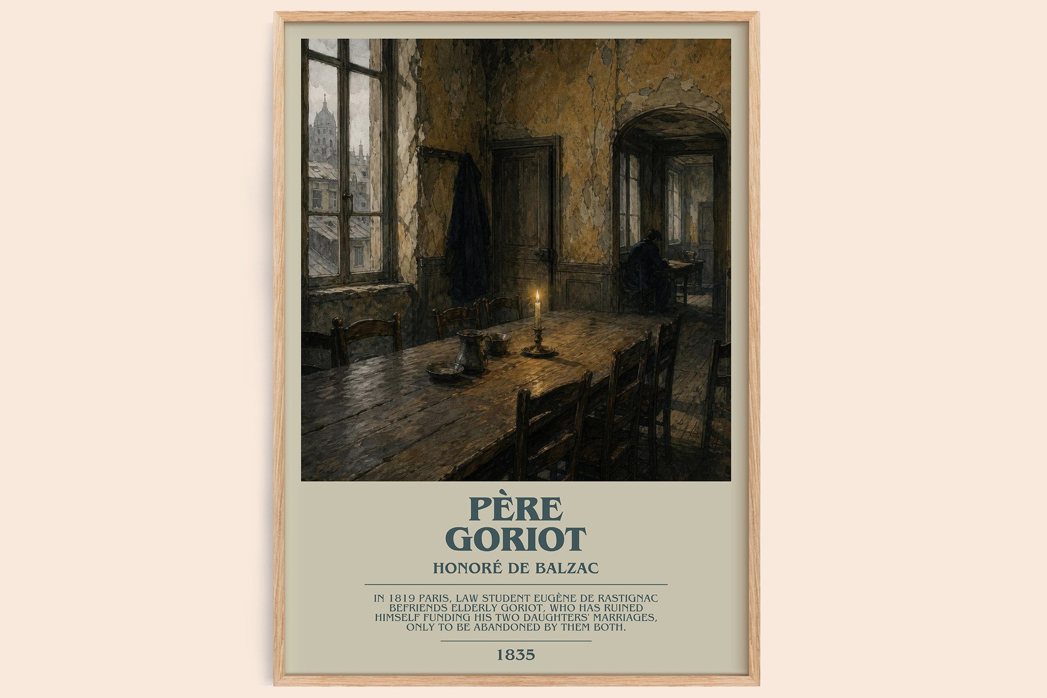 Père Goriot Bookish Wall Art by Honoré de Balzac