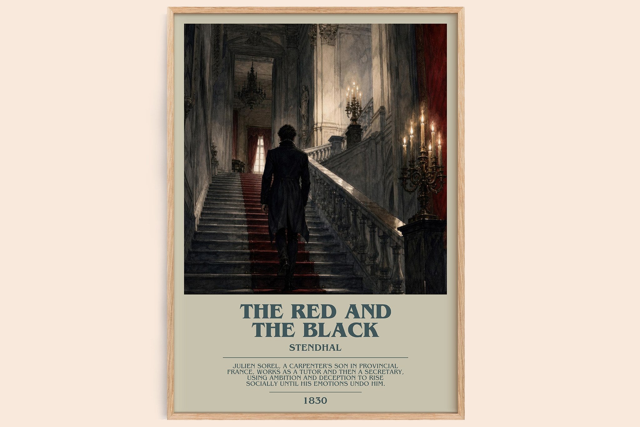 The Red and the Black Bookish Wall Art by Stendhal