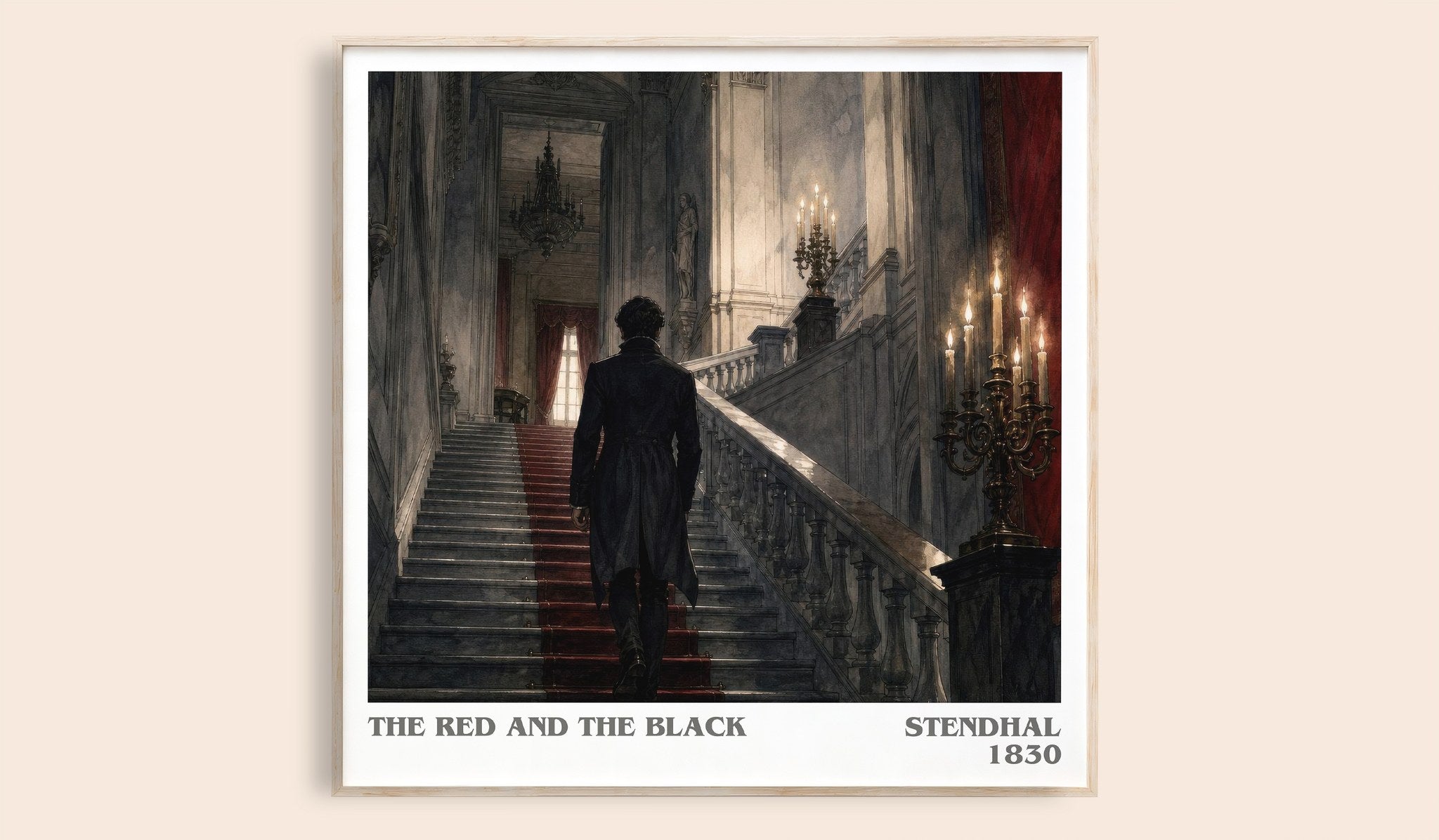 The Red and the Black Literary Art Print by Stendhal