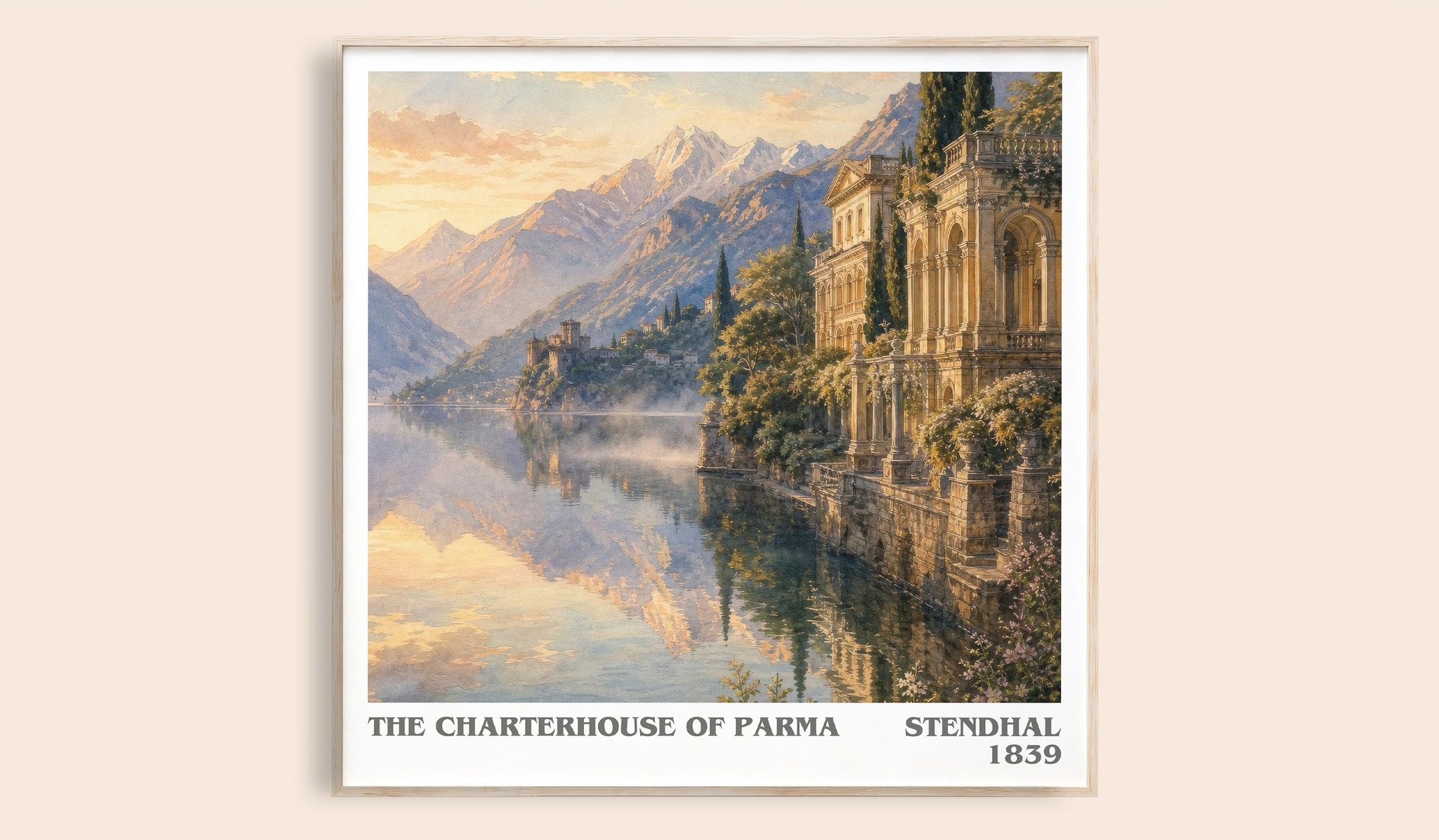 The Charterhouse of Parma Literary Art Print by Stendhal