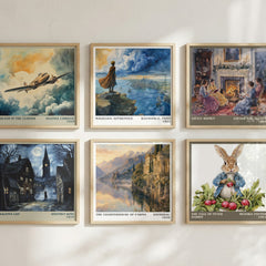 The Charterhouse of Parma literary art print colour and style options – Stendhal book art