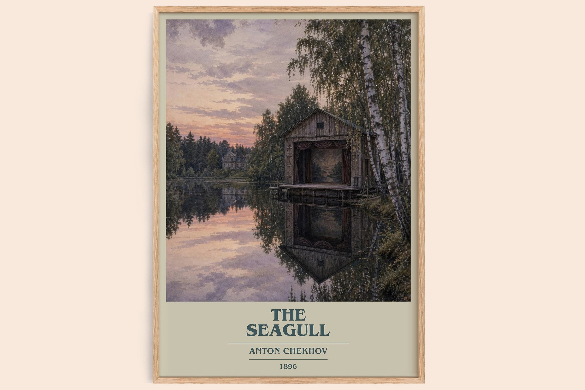 The Seagull Book Cover Poster by Anton Chekhov