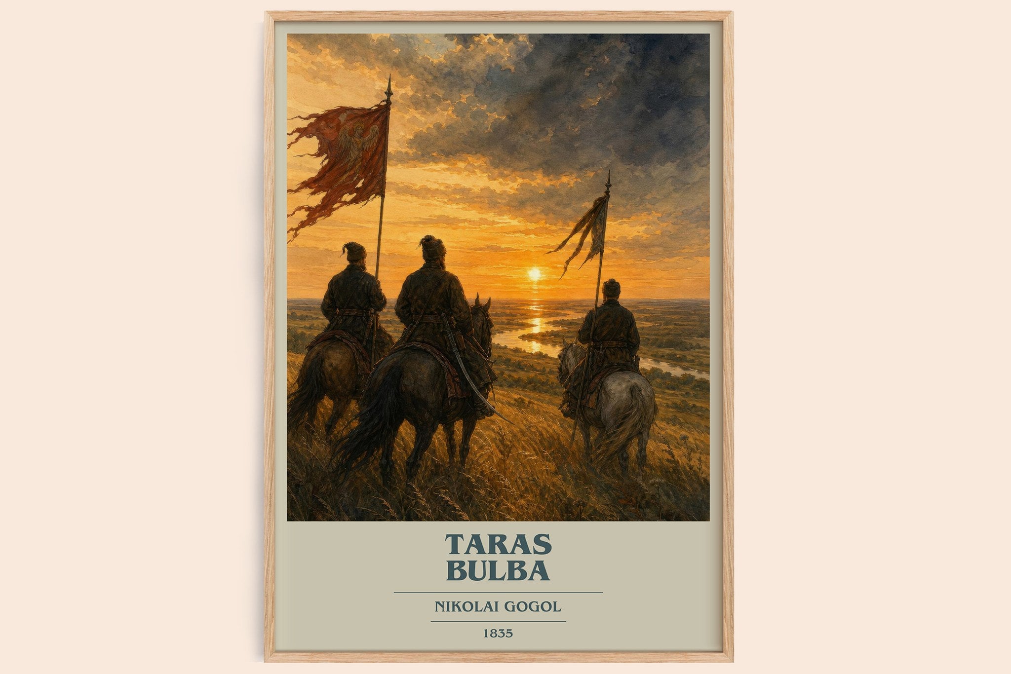 Taras Bulba Book Cover Poster by Nikolai Gogol