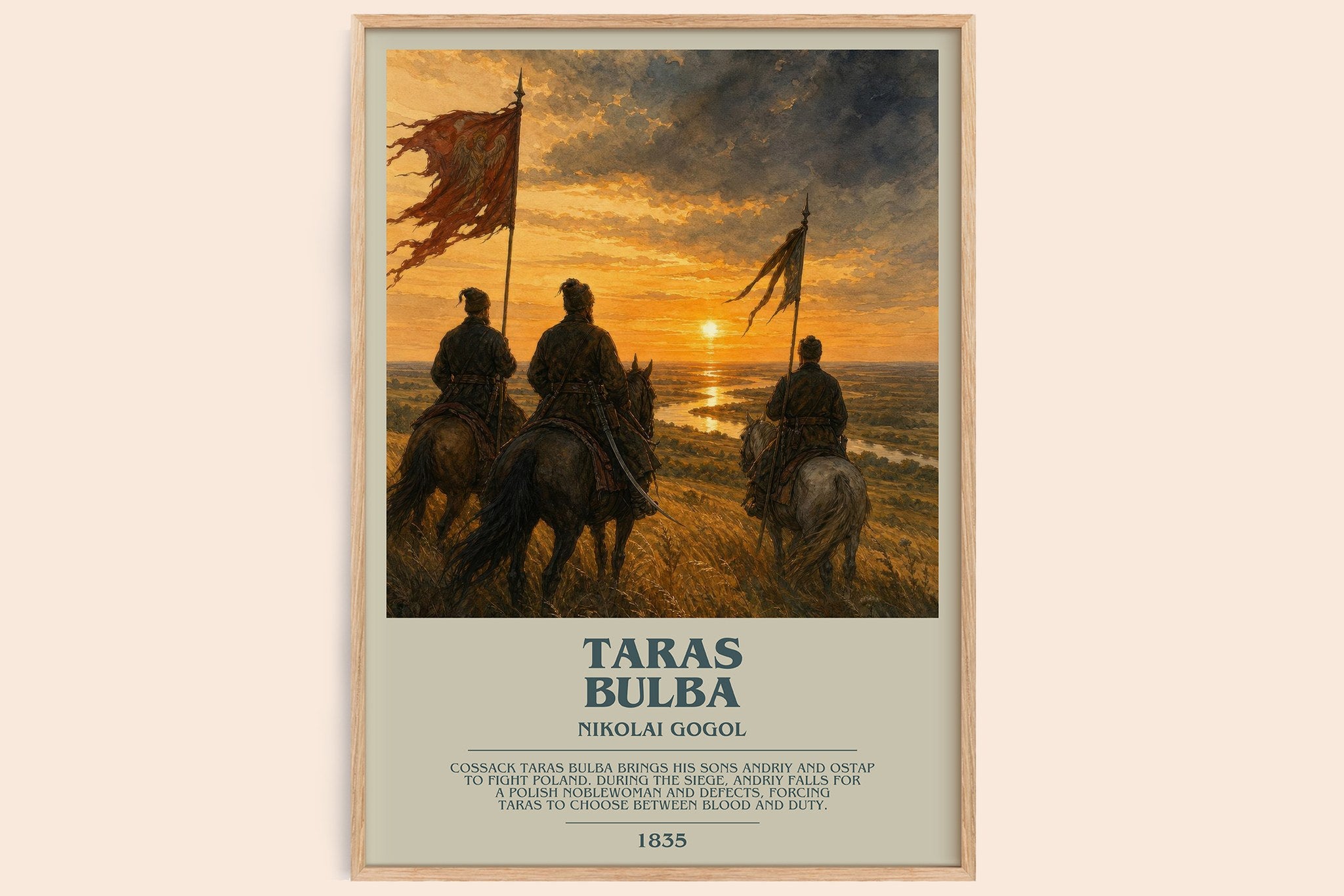 Taras Bulba Bookish Wall Art by Nikolai Gogol