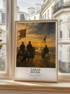 Taras Bulba book cover poster colour and style options – Nikolai Gogol book art