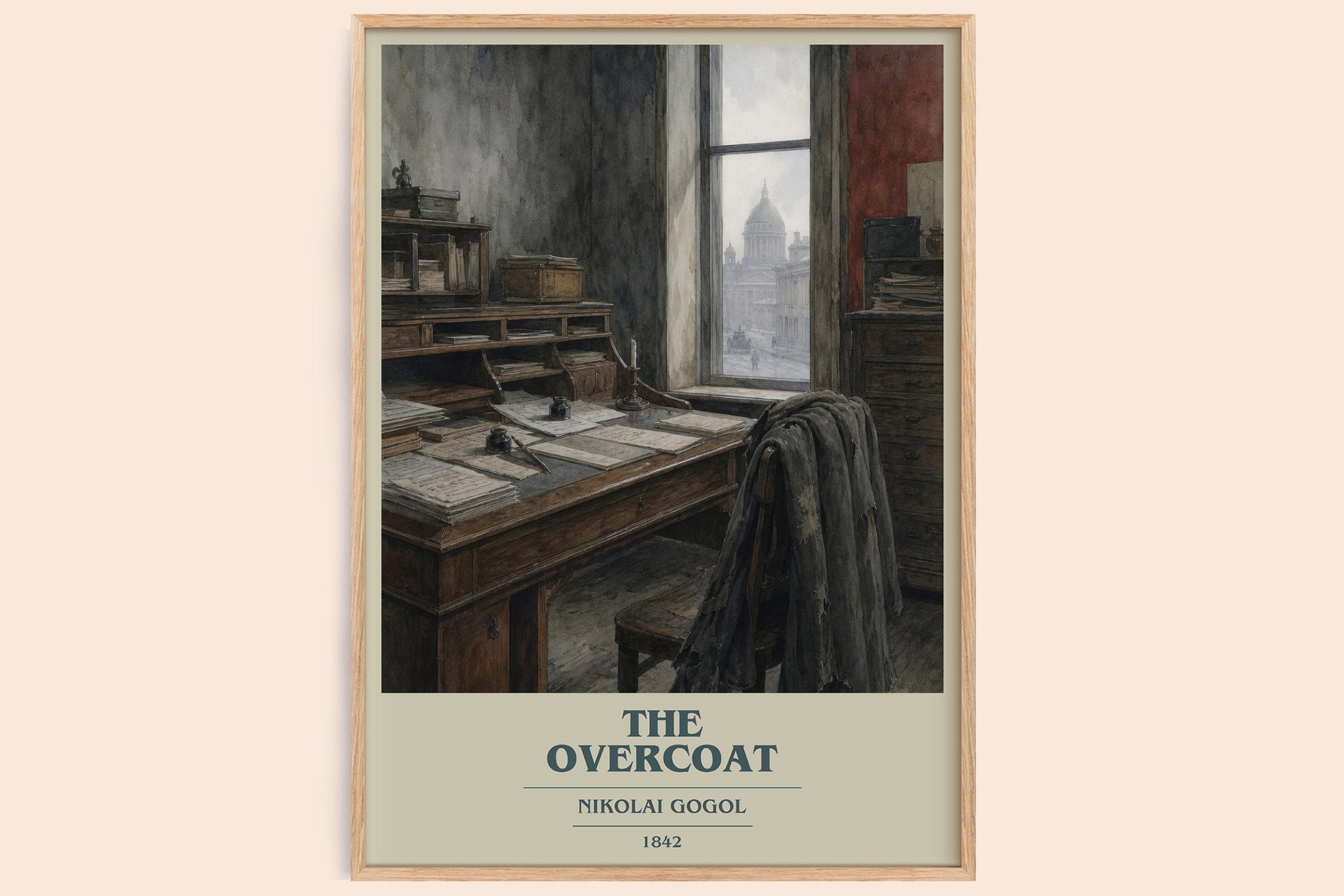 The Overcoat Book Cover Poster by Nikolai Gogol