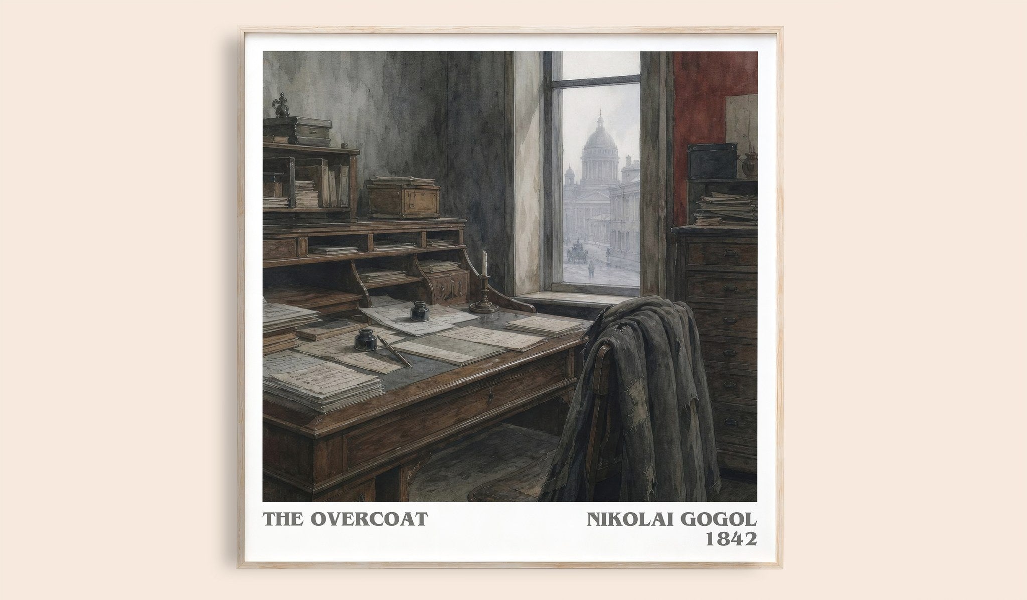 The Overcoat Literary Art Print by Nikolai Gogol