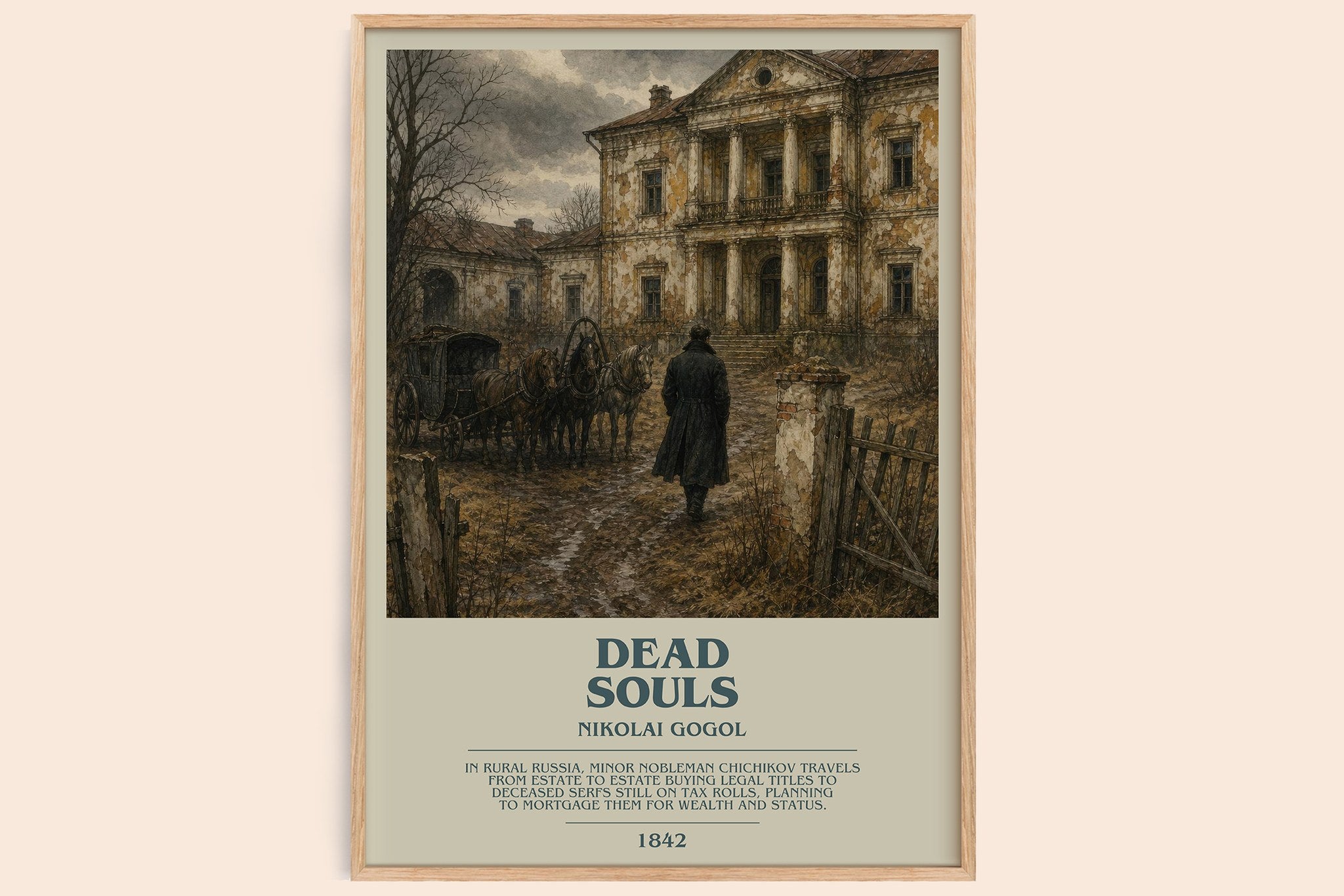 Dead Souls Bookish Wall Art by Nikolai Gogol
