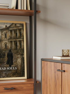 Dead Souls book watercolour illustration paper finish options – matte satin gloss