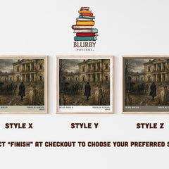 Dead Souls literary print in frame leaning in hallway – satire wall art