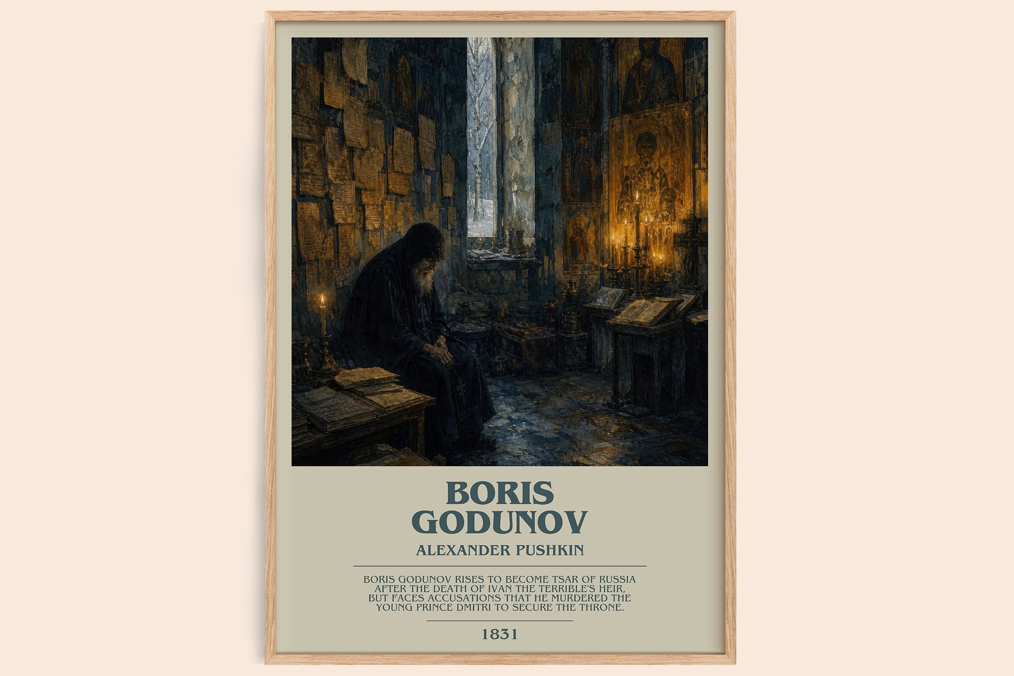 Boris Godunov Bookish Wall Art by Alexander Pushkin