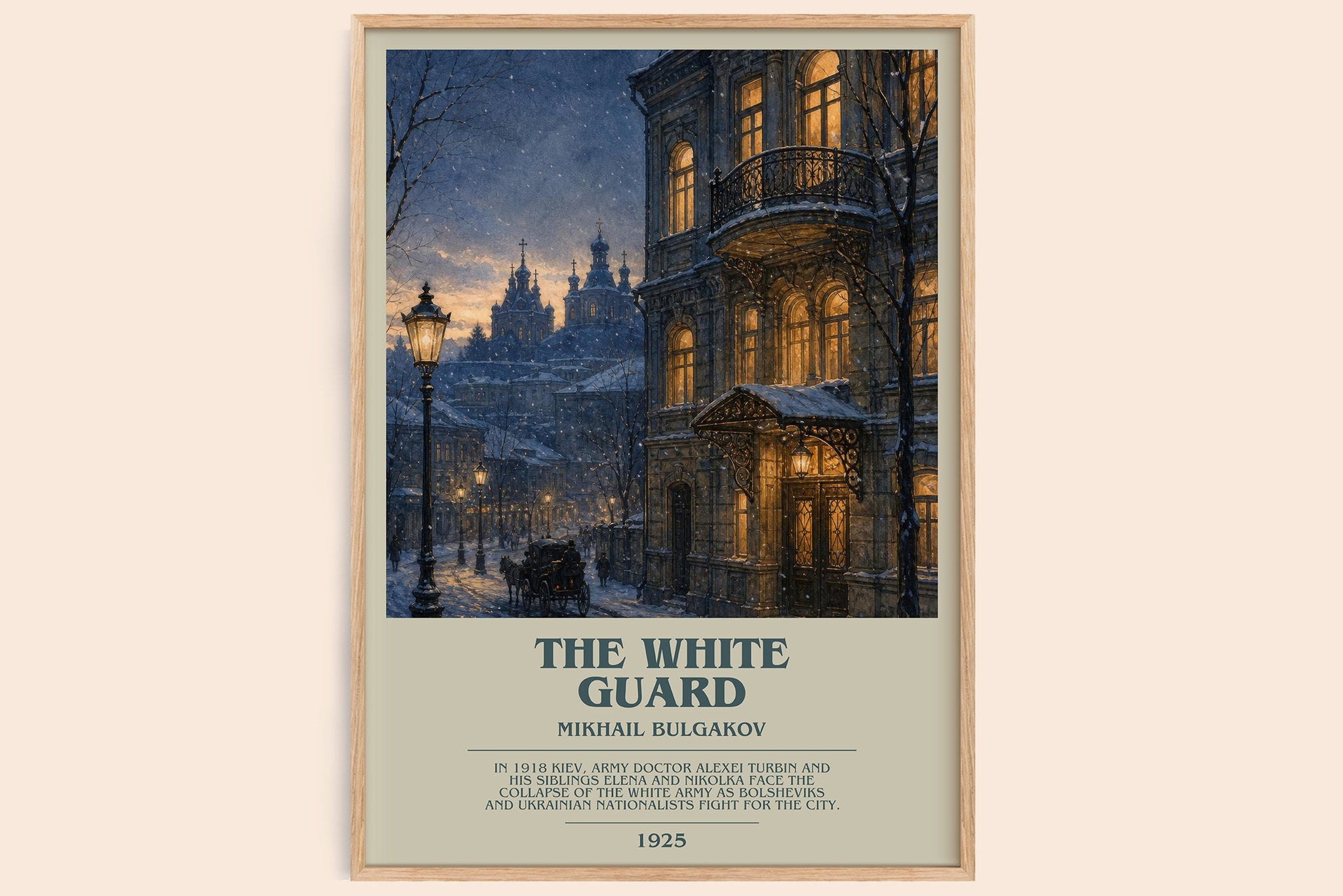 The White Guard Bookish Wall Art by Mikhail Bulgakov